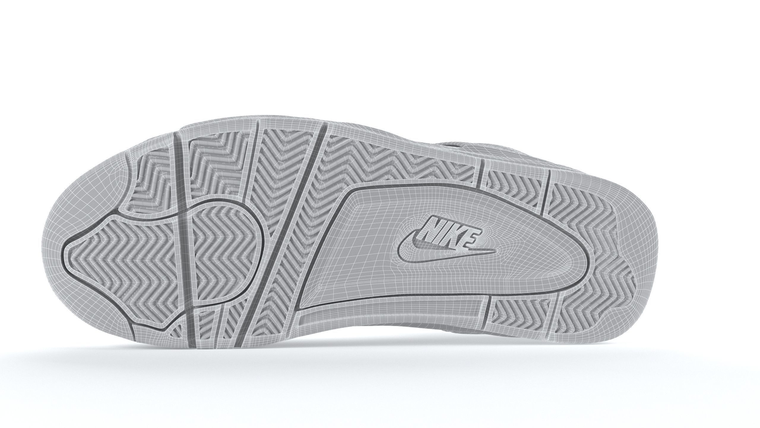 Air Jordan 4 Retro Cement PBR Low-poly 3D model_16