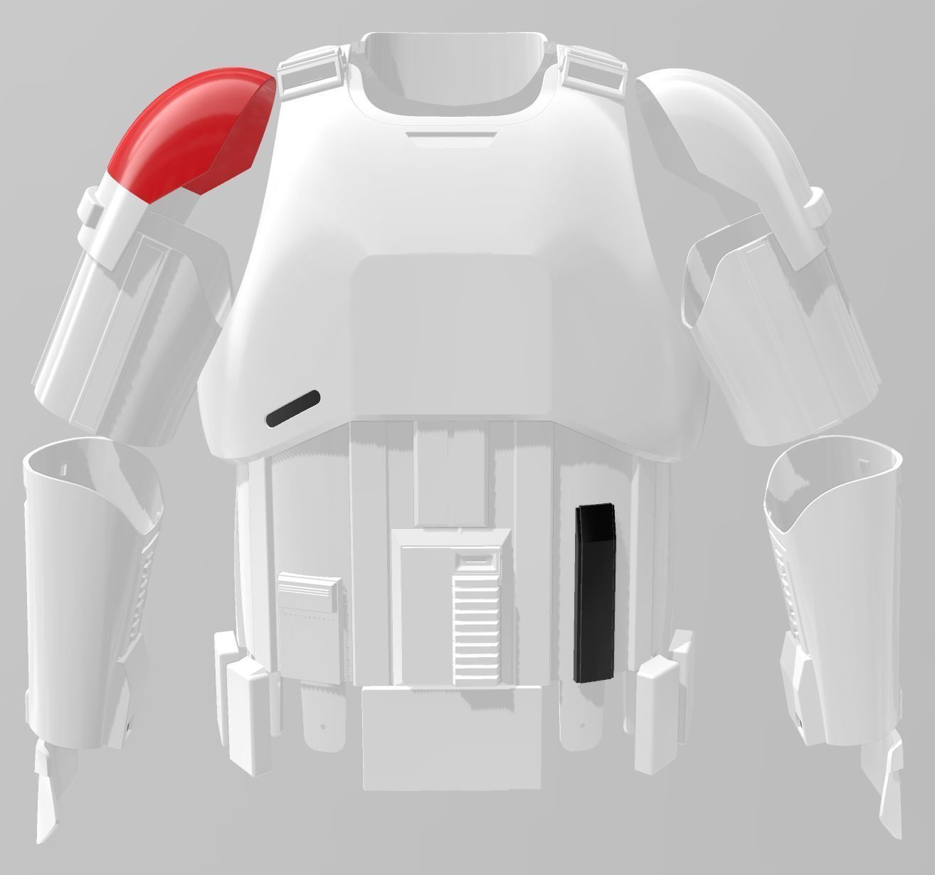 Star Wars First Order Mountain Trooper with Helmet 3D print model_10