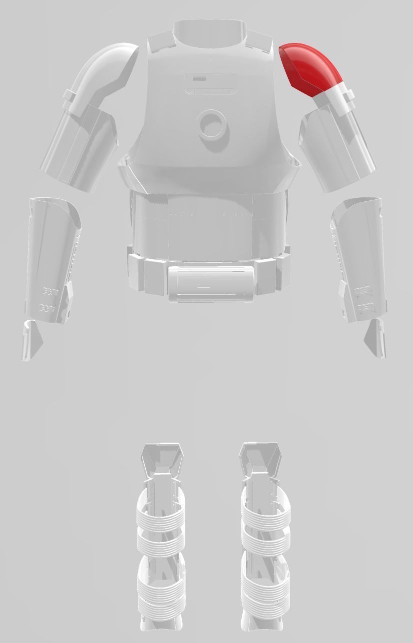 Star Wars First Order Mountain Trooper with Helmet 3D print model_9