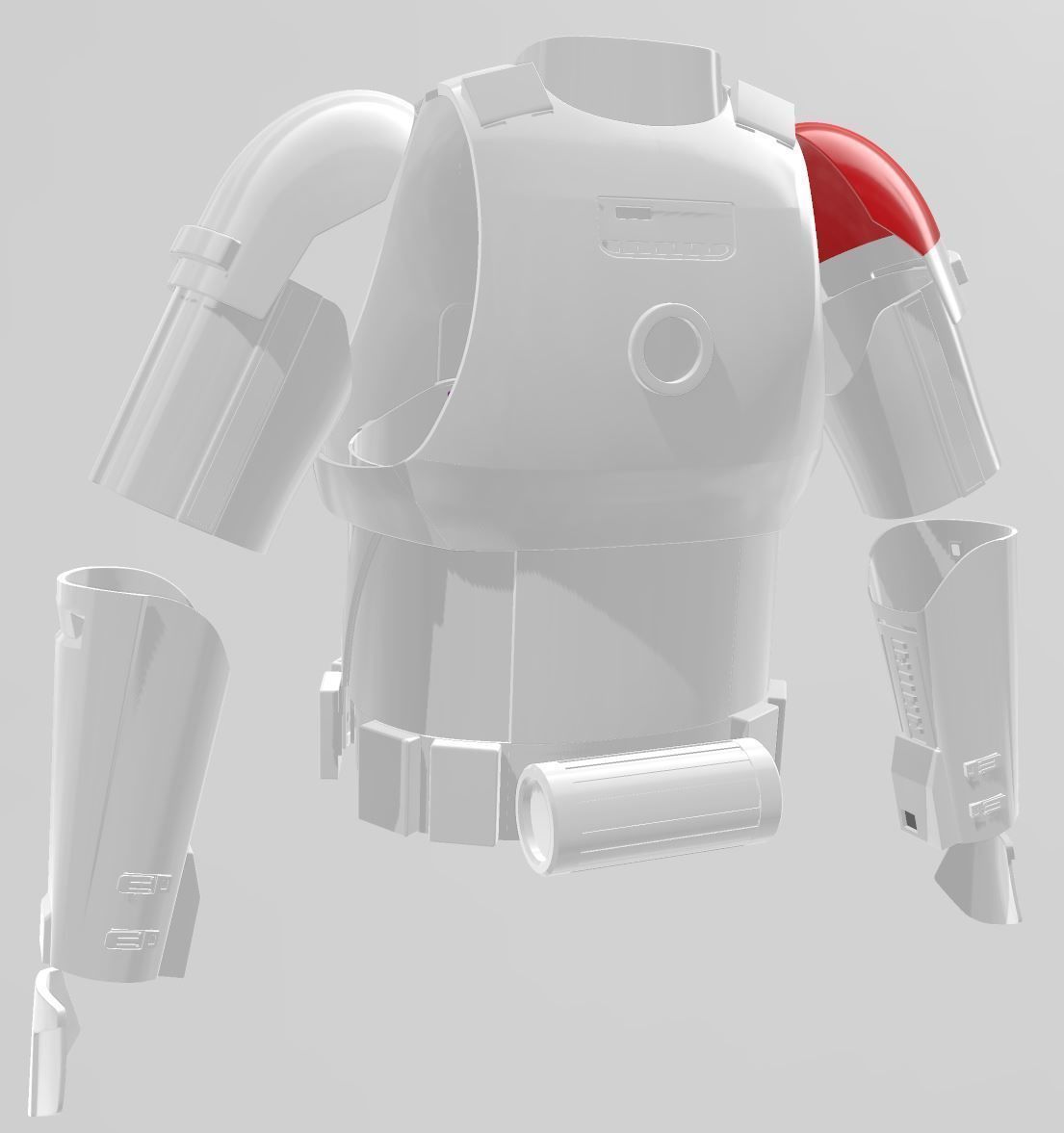 Star Wars First Order Mountain Trooper with Helmet 3D print model_19