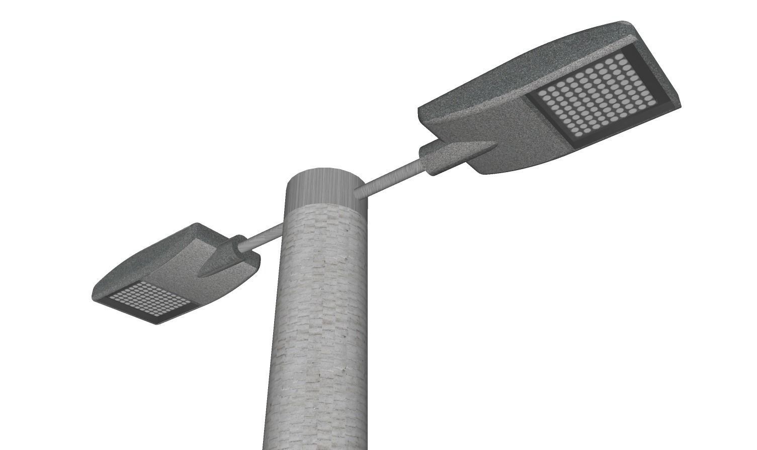 Concrete Lamp Post - Light Pole - Street Light - Group 06 3D model_5