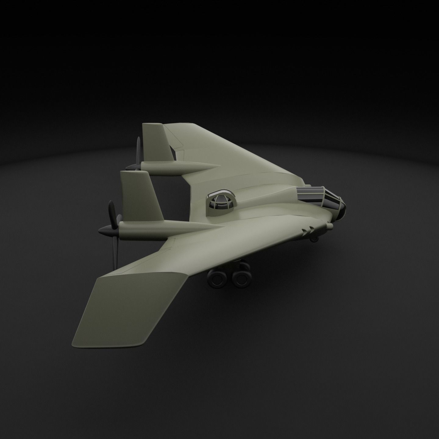 Indiana Jones BV-38 flying wing 3D print model_2