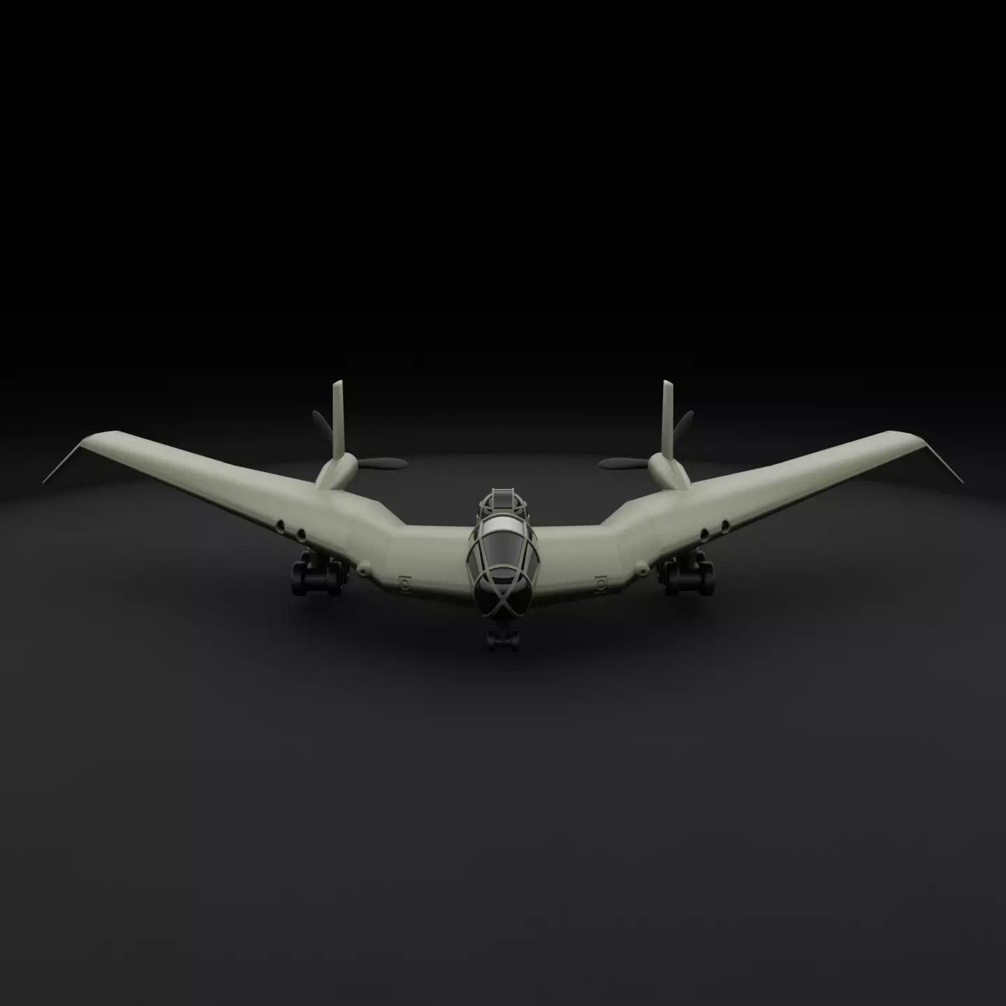 Indiana Jones BV-38 flying wing 3D print model_0