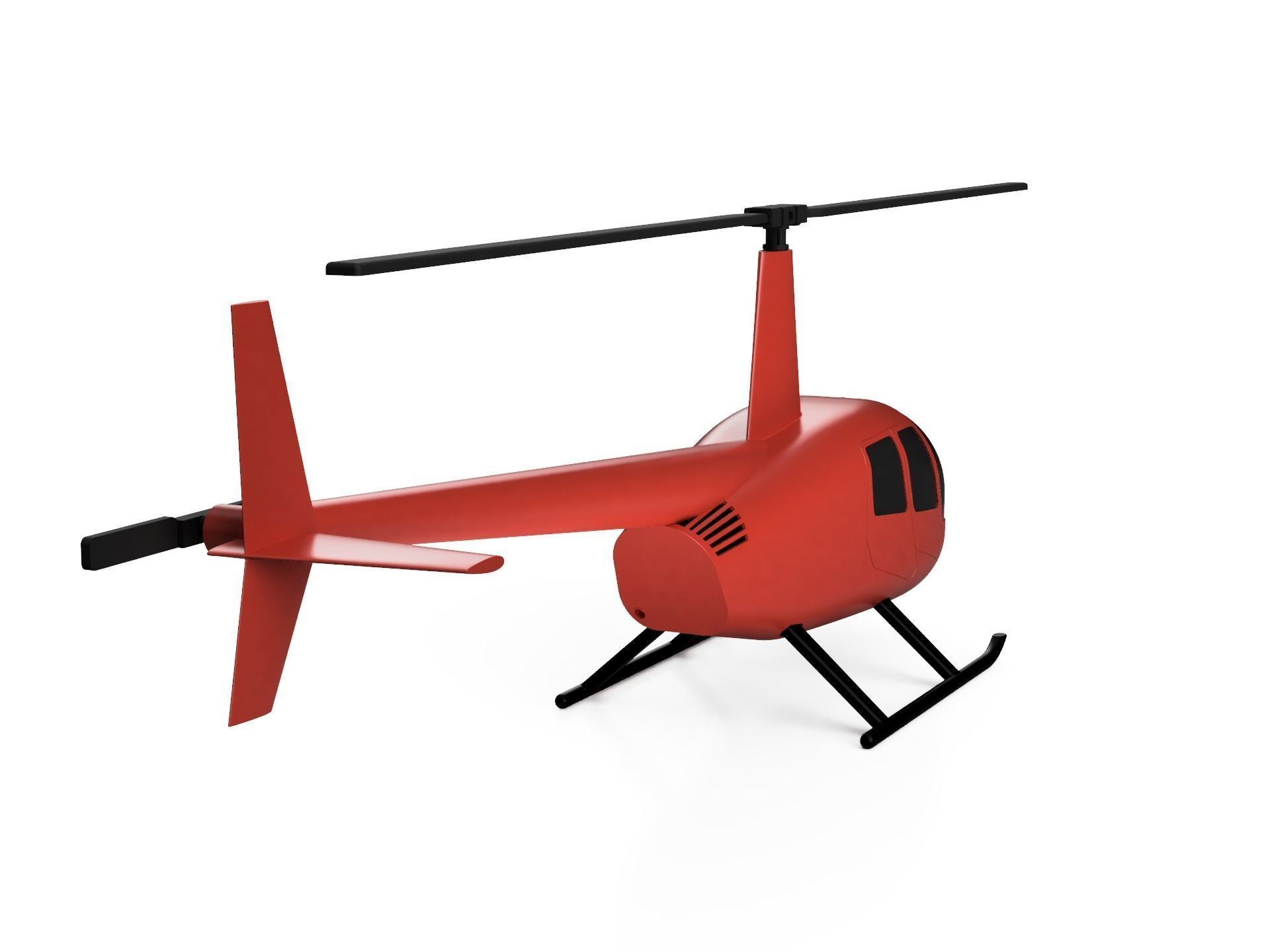 Robinson R44 3D print model_2