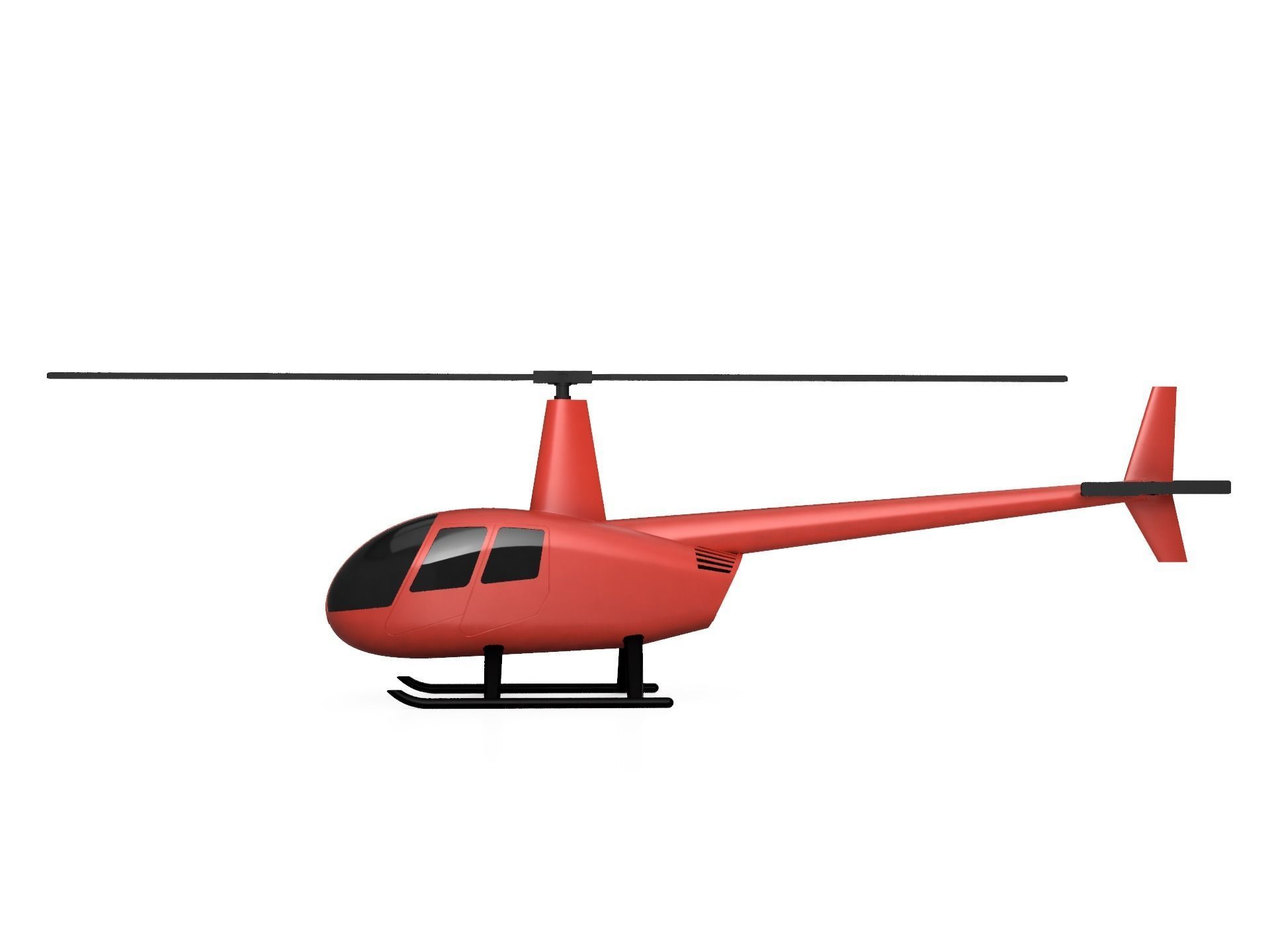 Robinson R44 3D print model_1