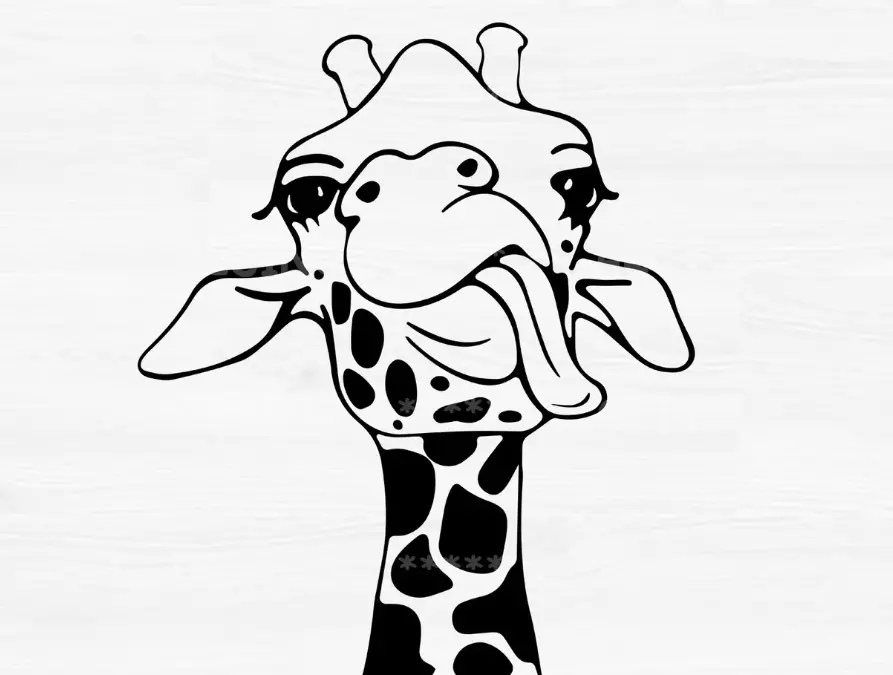 GIRAFFE WALL DECORATION 3D print model