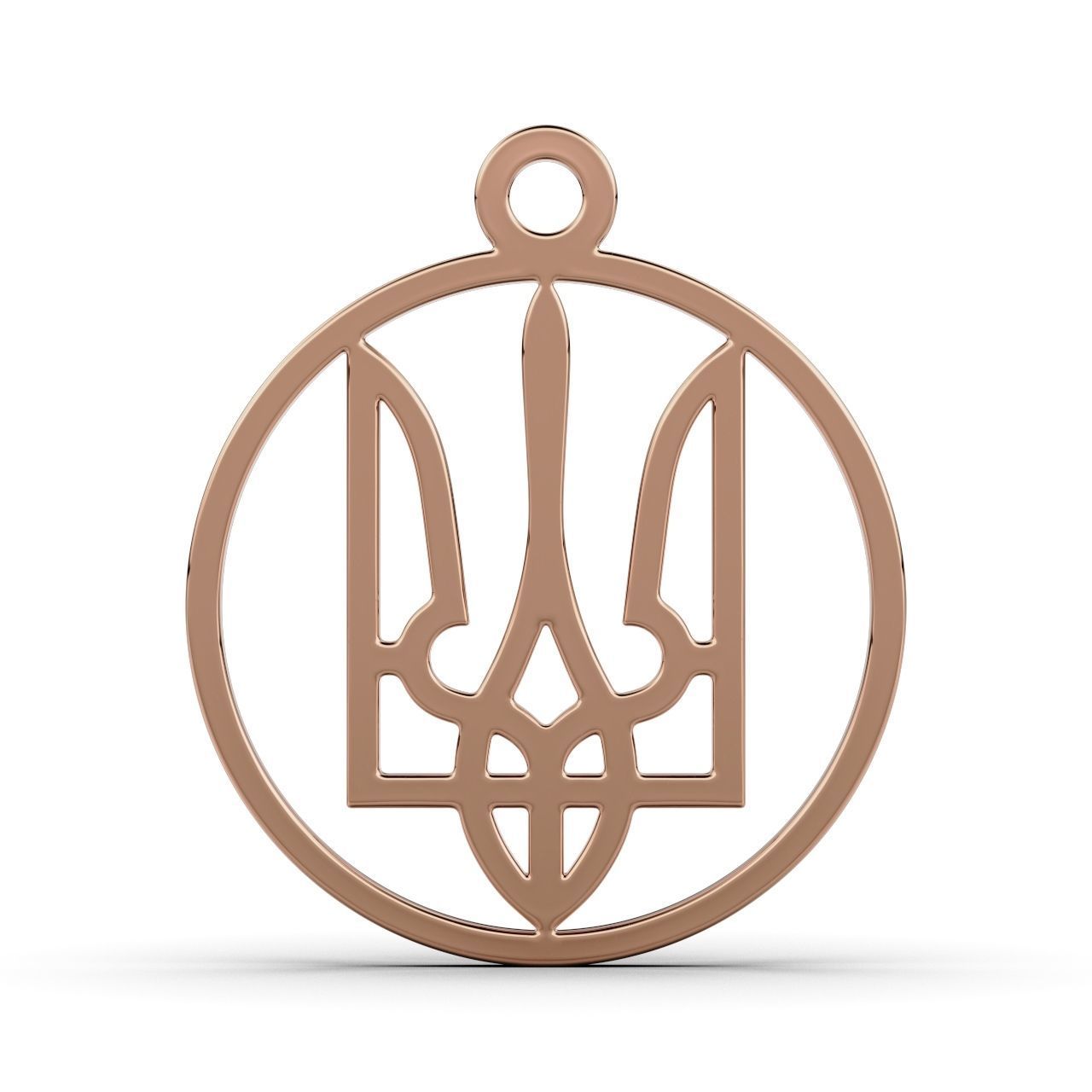 Pendant Ukraine 3D print model_2