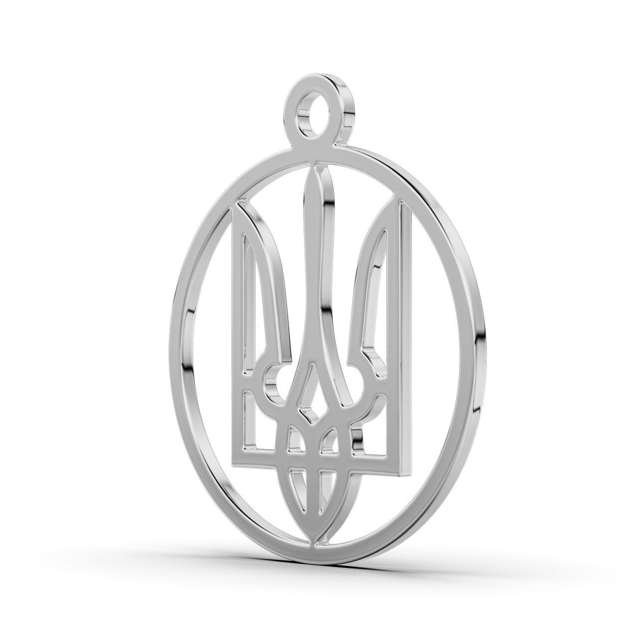 Pendant Ukraine 3D print model_5