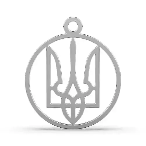 Pendant Ukraine 3D print model