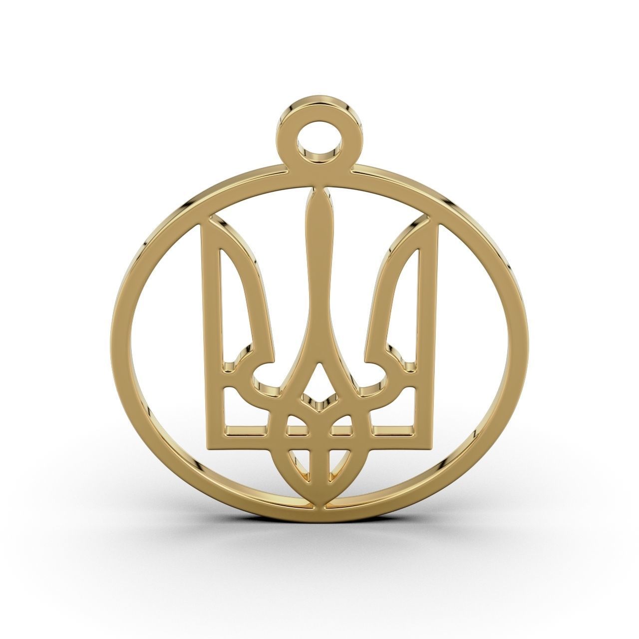 Pendant Ukraine 3D print model_10