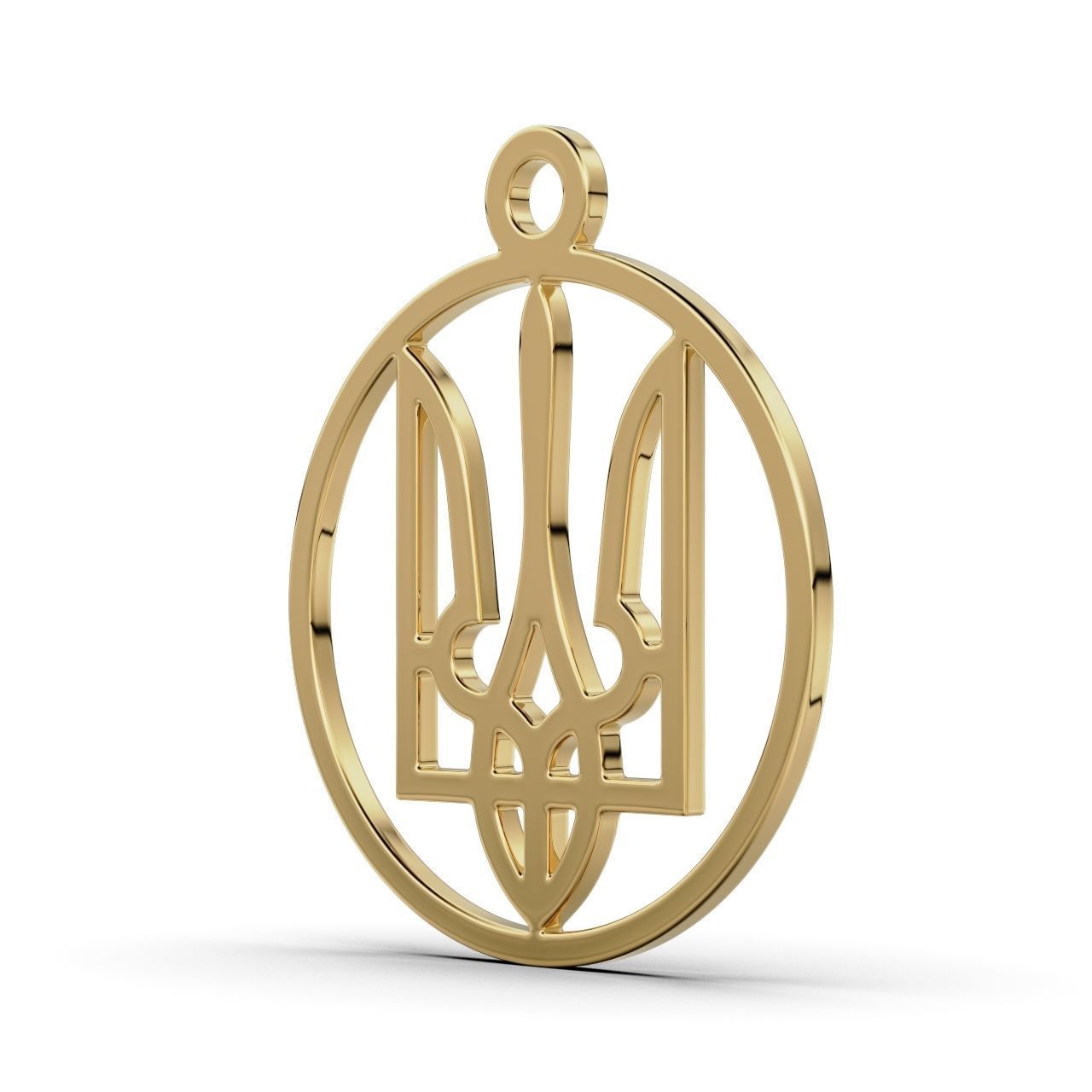 Pendant Ukraine 3D print model_4