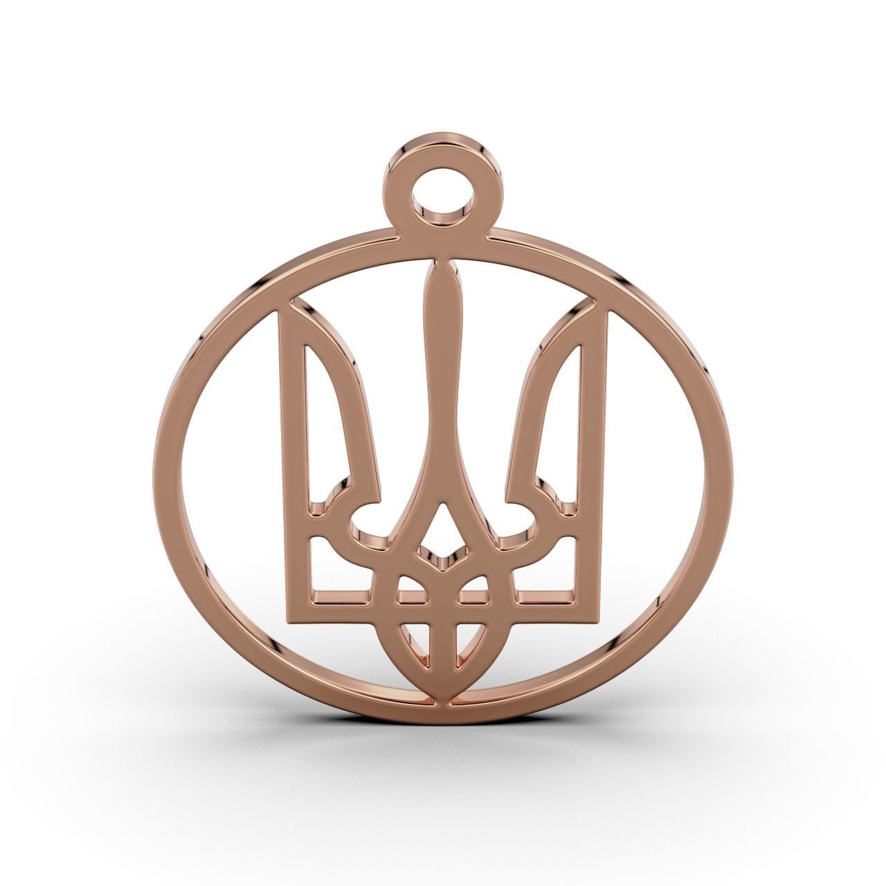 Pendant Ukraine 3D print model_9