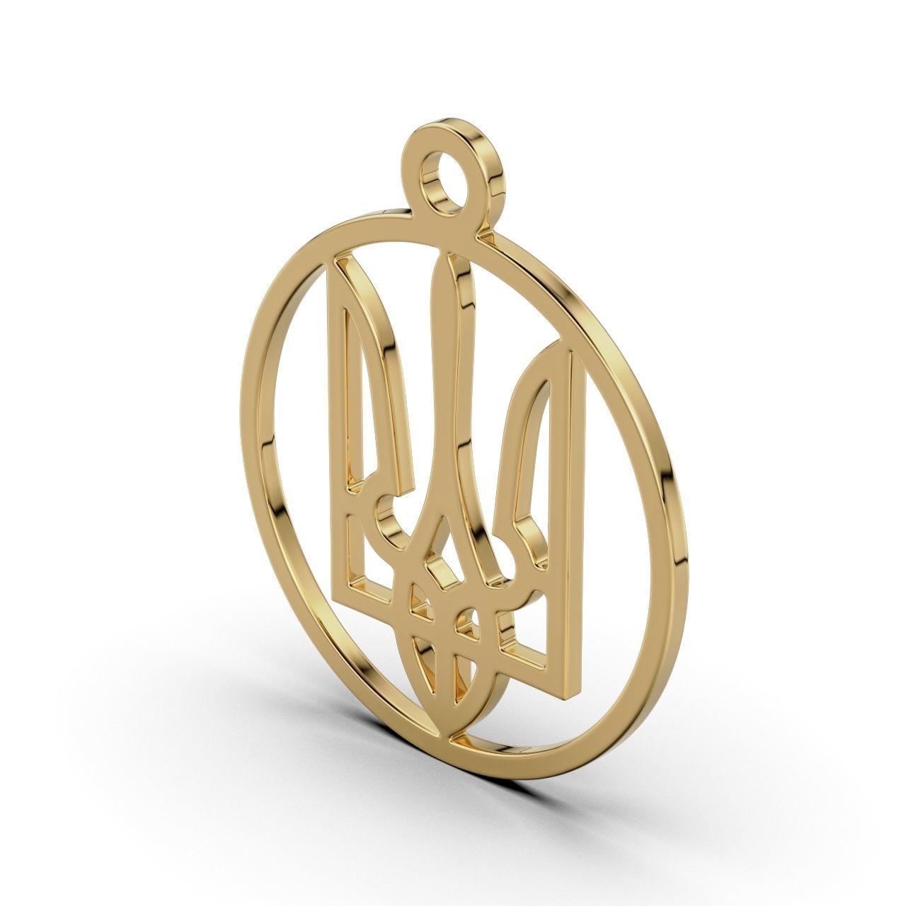 Pendant Ukraine 3D print model_7