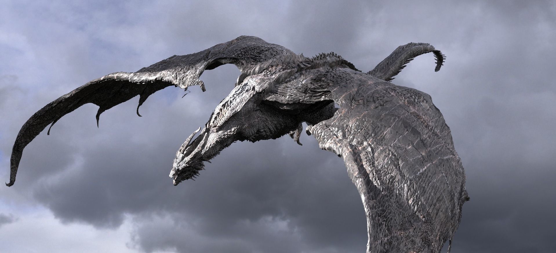 Vermithrax Pejorative Dragon  3D model_2