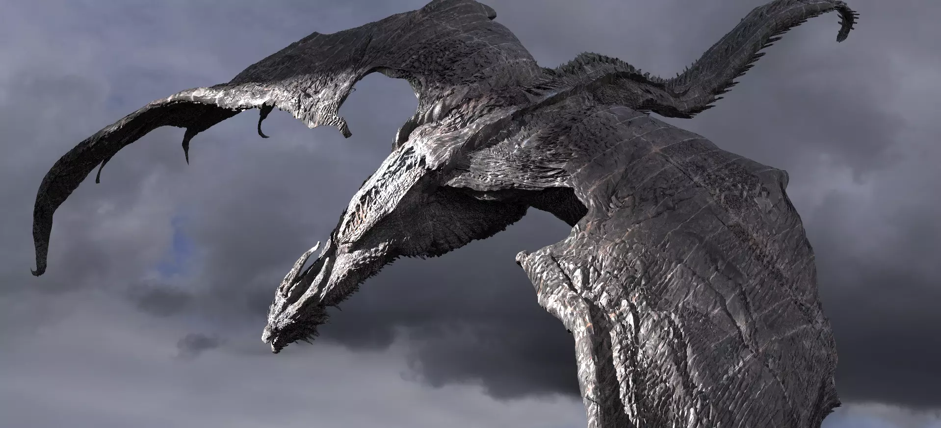 Vermithrax Pejorative Dragon  3D model_0