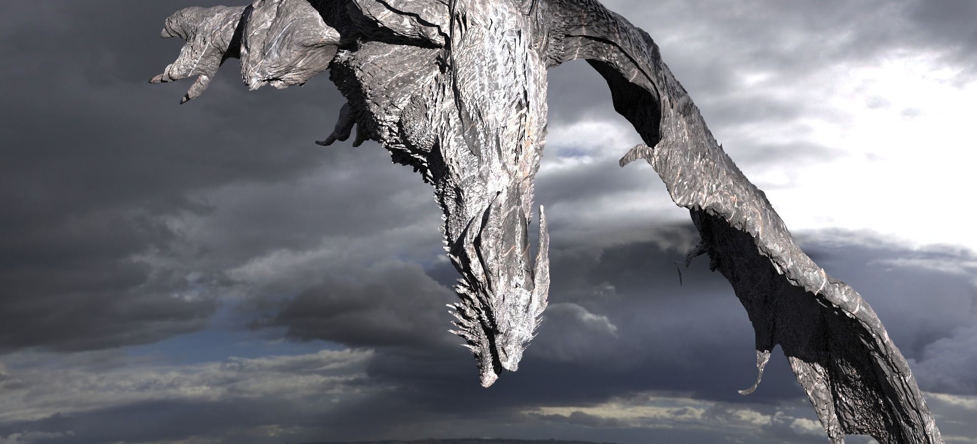 Vermithrax Pejorative Dragon  3D model_5