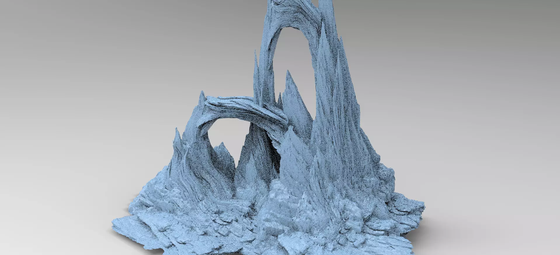 Cliff Archway Spikes 3D model_0