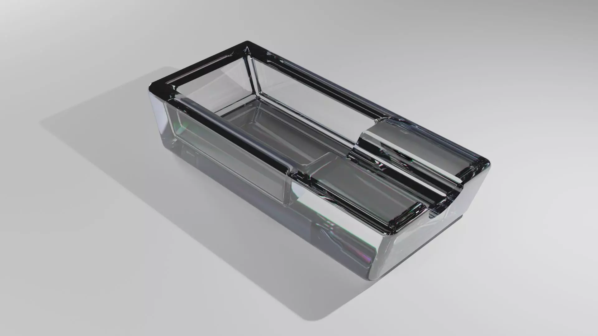 Cigar Ashtray Low-poly 3D model_0