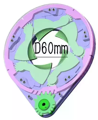 D60M5BTY2 mechanical mechanism shutter 3d printing iris diy 3D print model