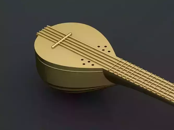 Sitar Pendant 3D print model