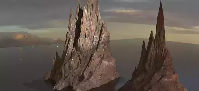 Mars Mountain 2 rocks