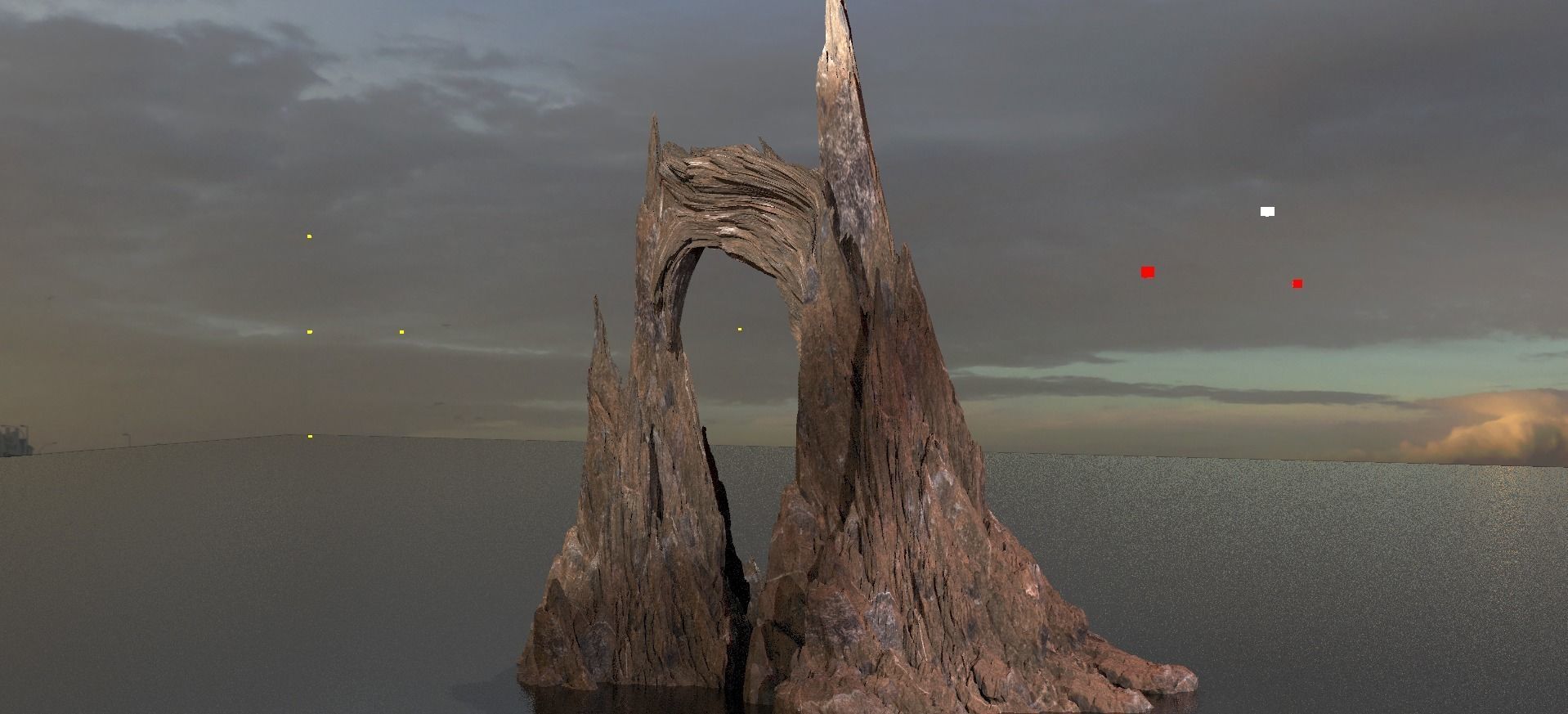 Mars Mountain Archway 2  3D model_1