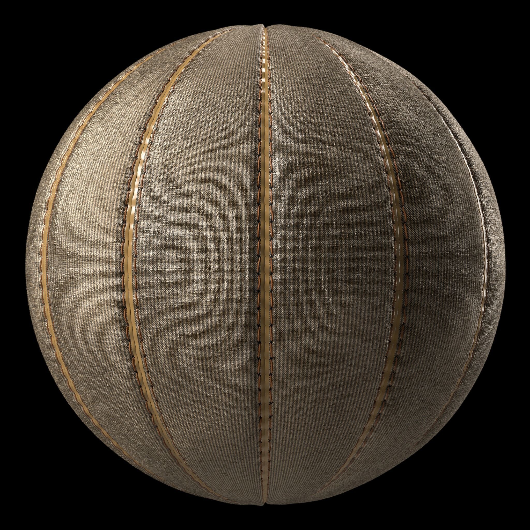 Fabric Materials 43- Stitched Fabric By Sbsar Pbr 4k Seamless Low-poly 3D model_3