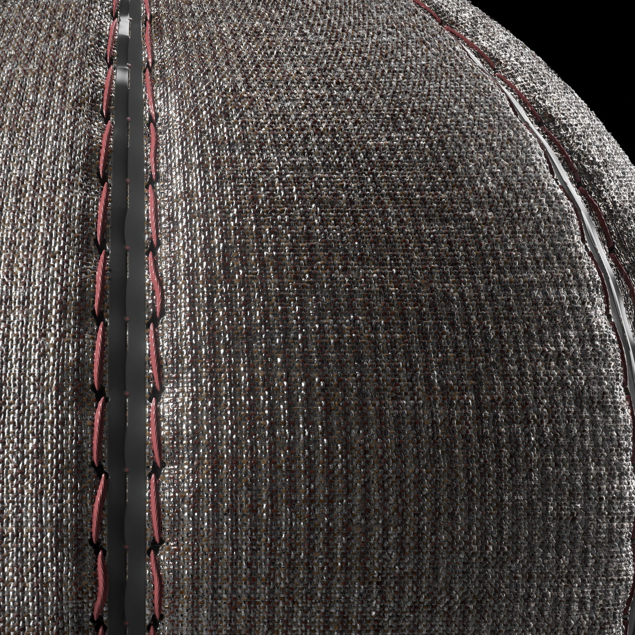 Fabric Materials 43- Stitched Fabric By Sbsar Pbr 4k Seamless Low-poly 3D model_8