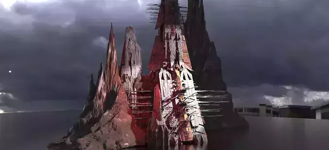 Stylized Snow Mountain Recon tower Kitbash