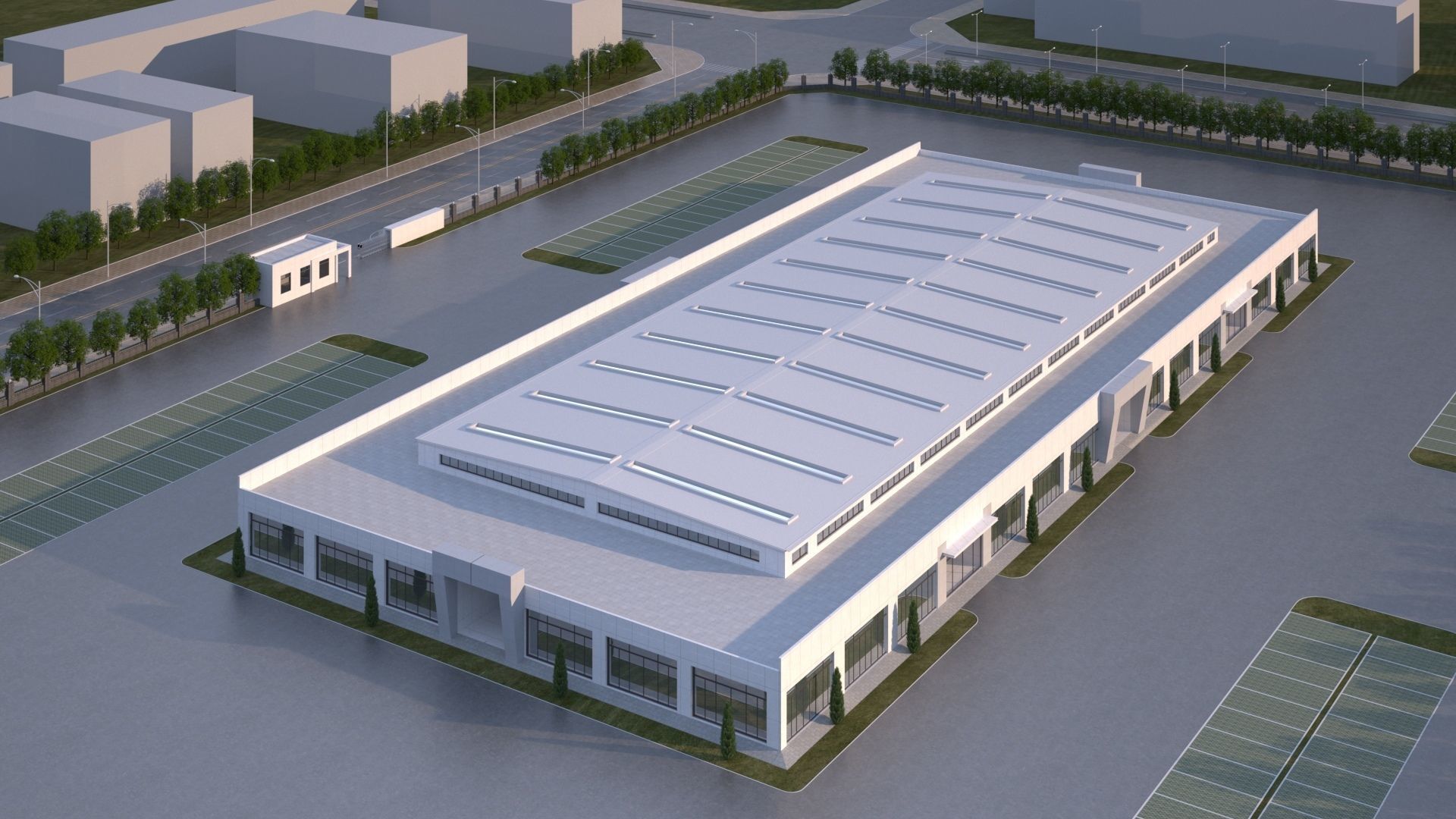 industrial building 3D model_5