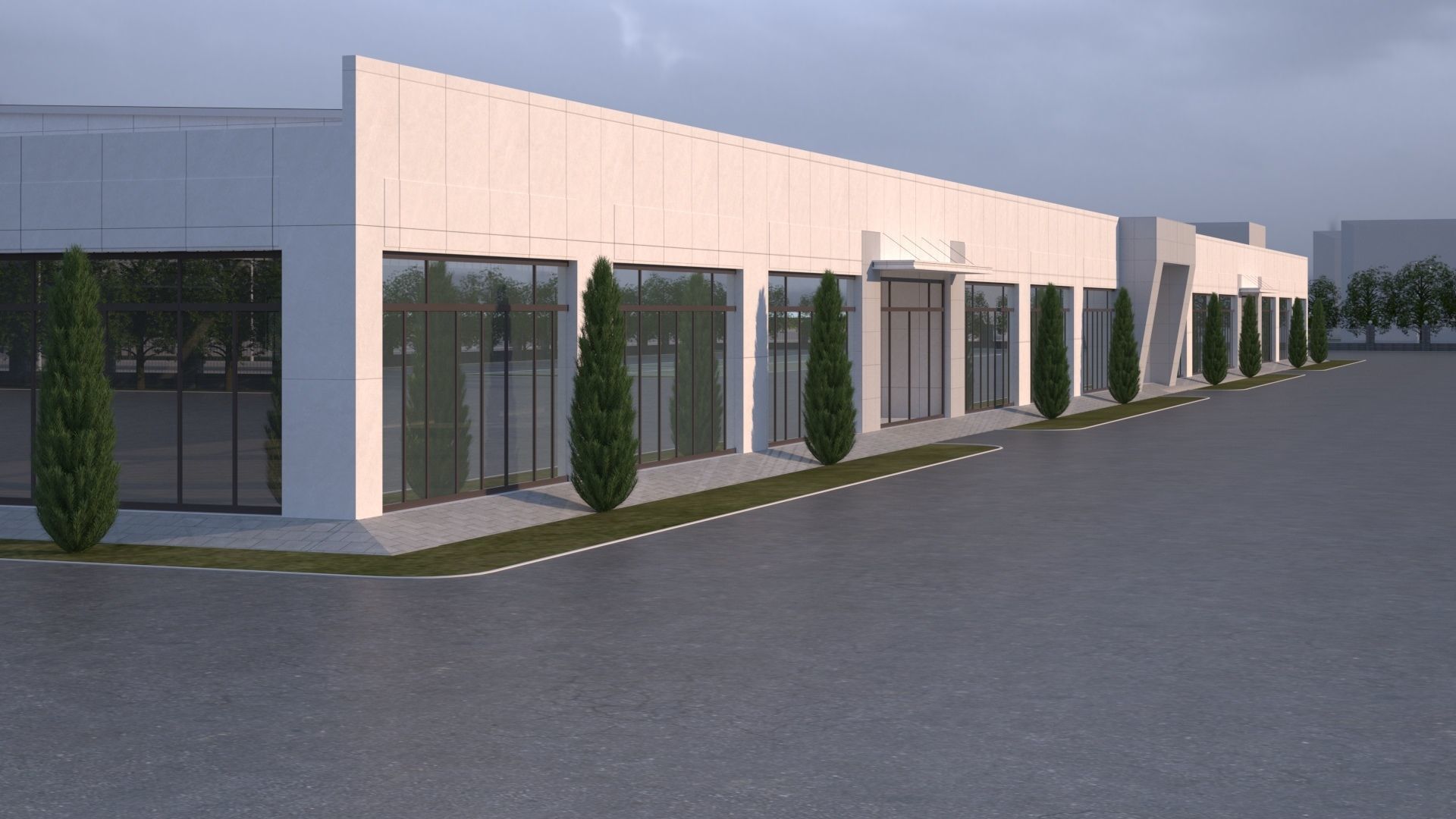 industrial building 3D model_2