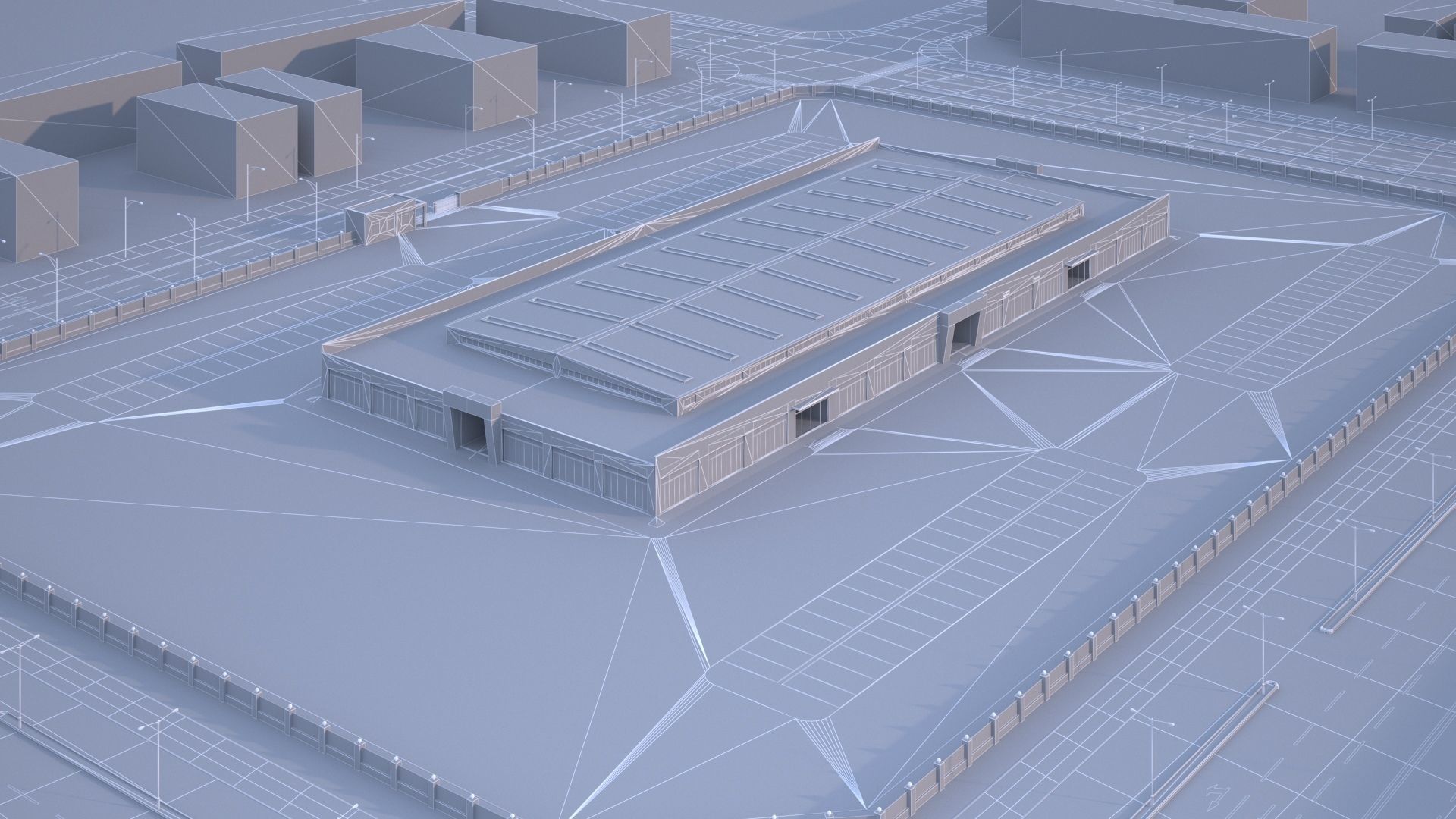 industrial building 3D model_9