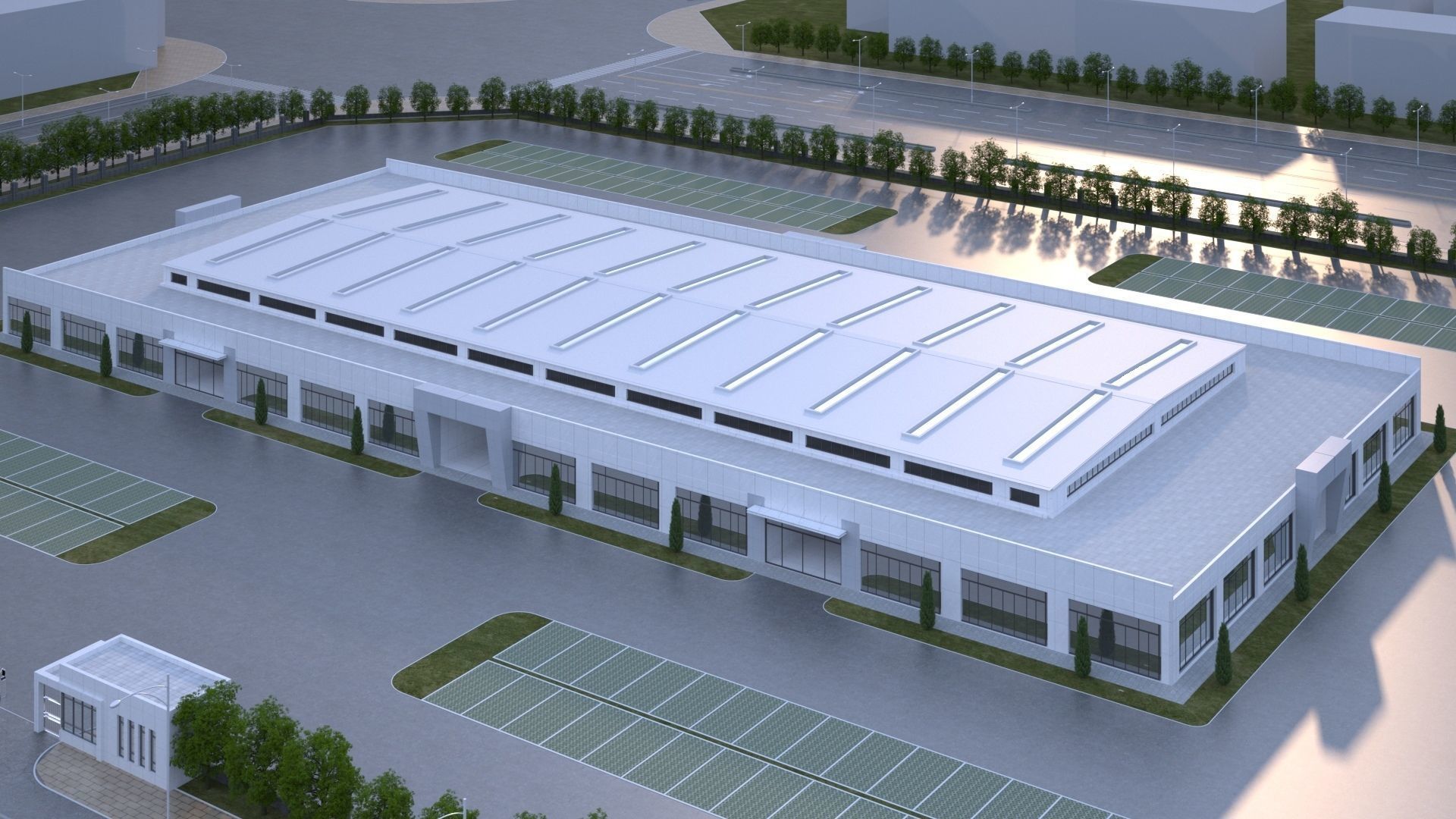 industrial building 3D model_4