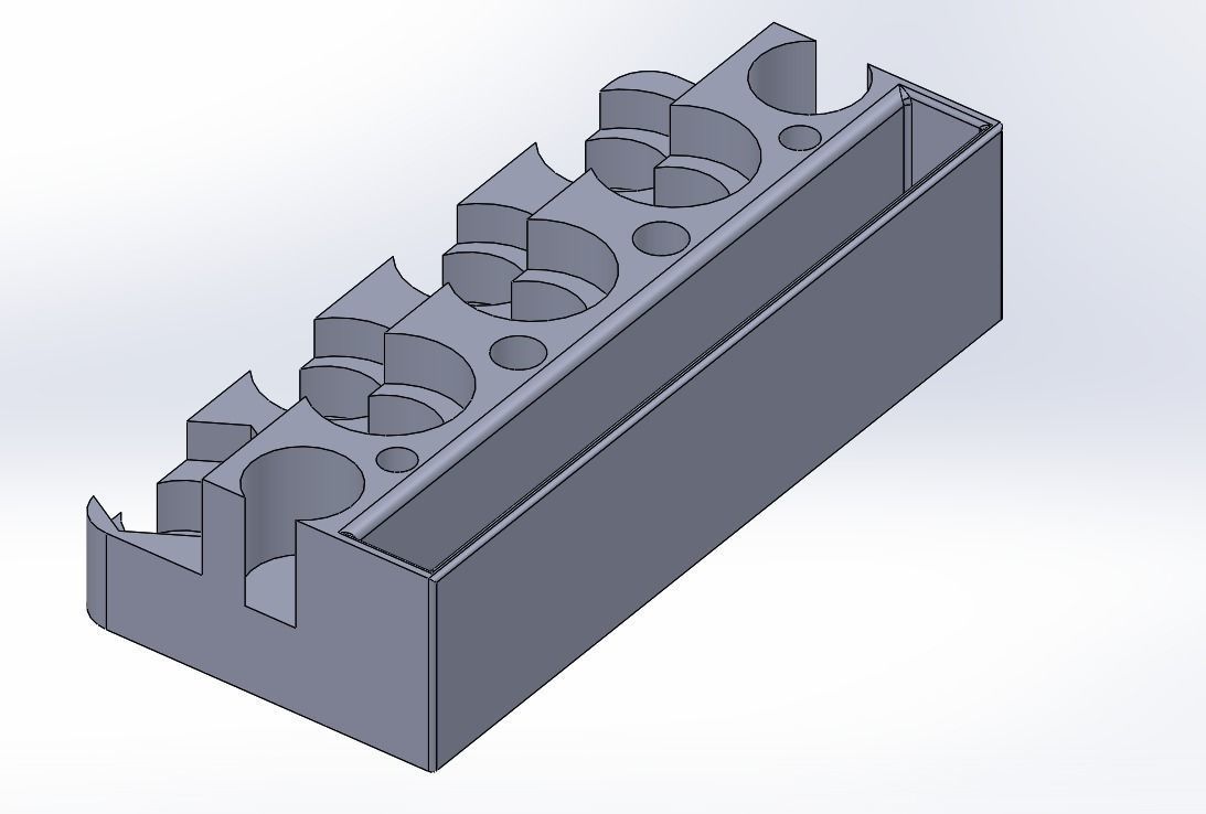 Hobby paint bottle organizer 3D print model_1