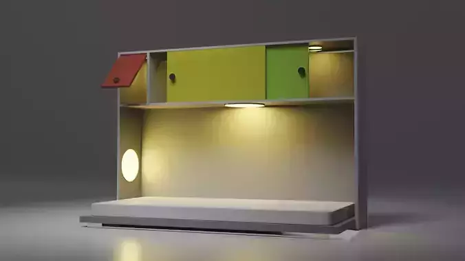 Bed and Decoration  tiny house