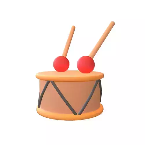 Cartoon Drum v1 002