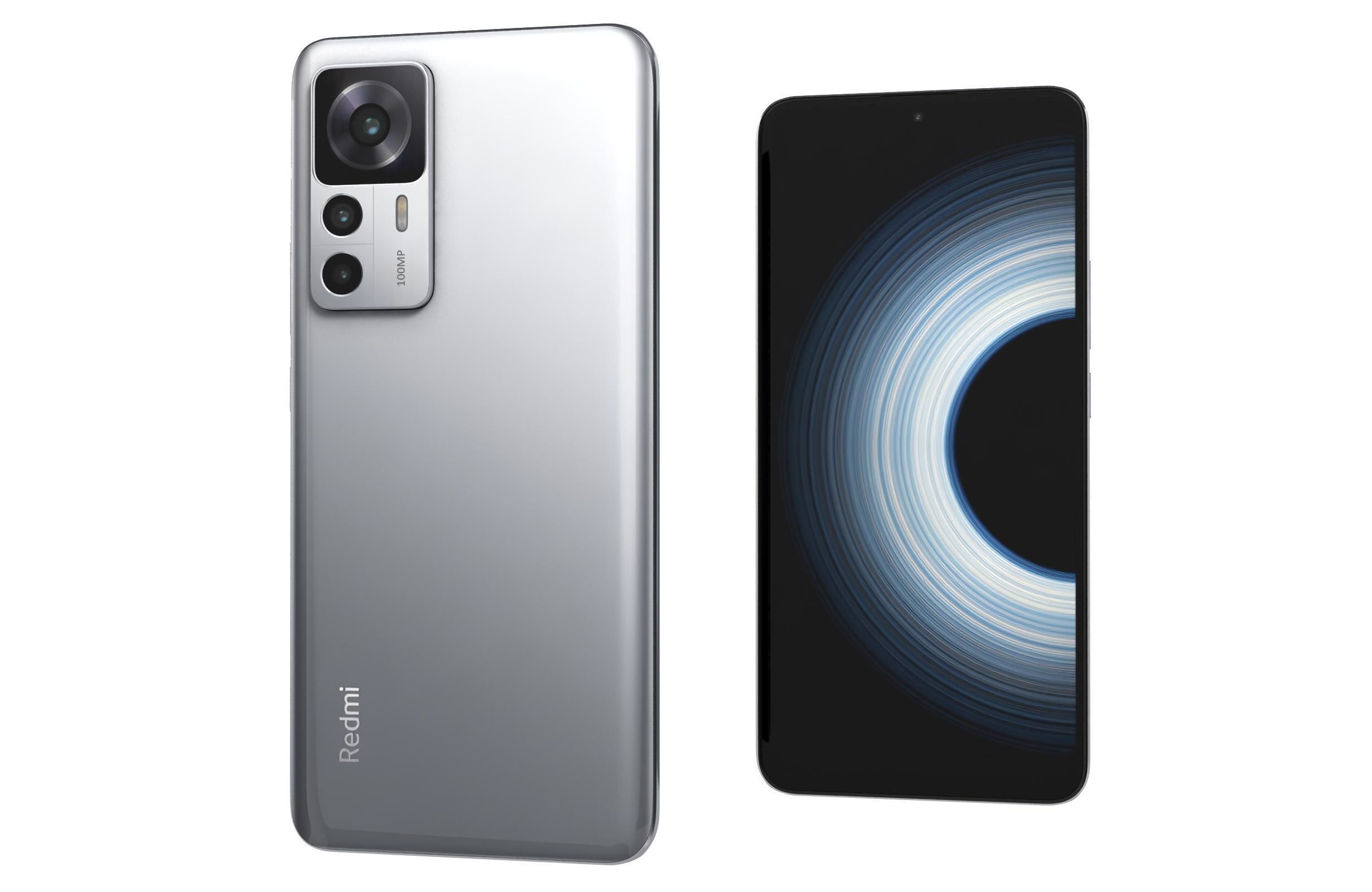 Xiaomi Redmi K50 Ultra White 3D model_7