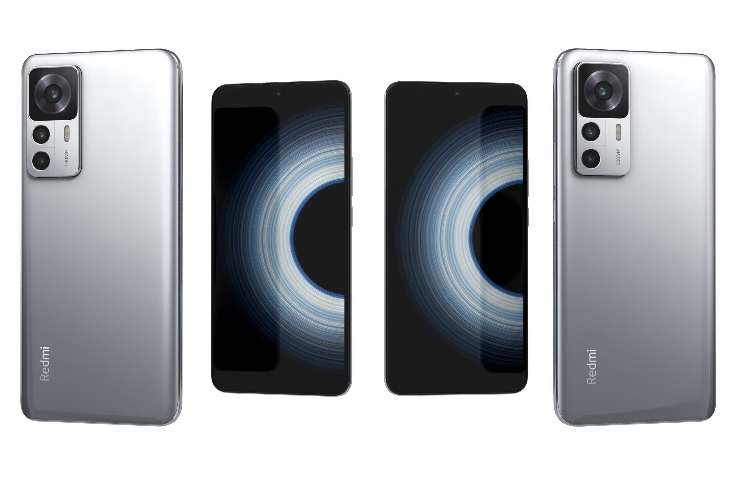 Xiaomi Redmi K50 Ultra White 3D model_3