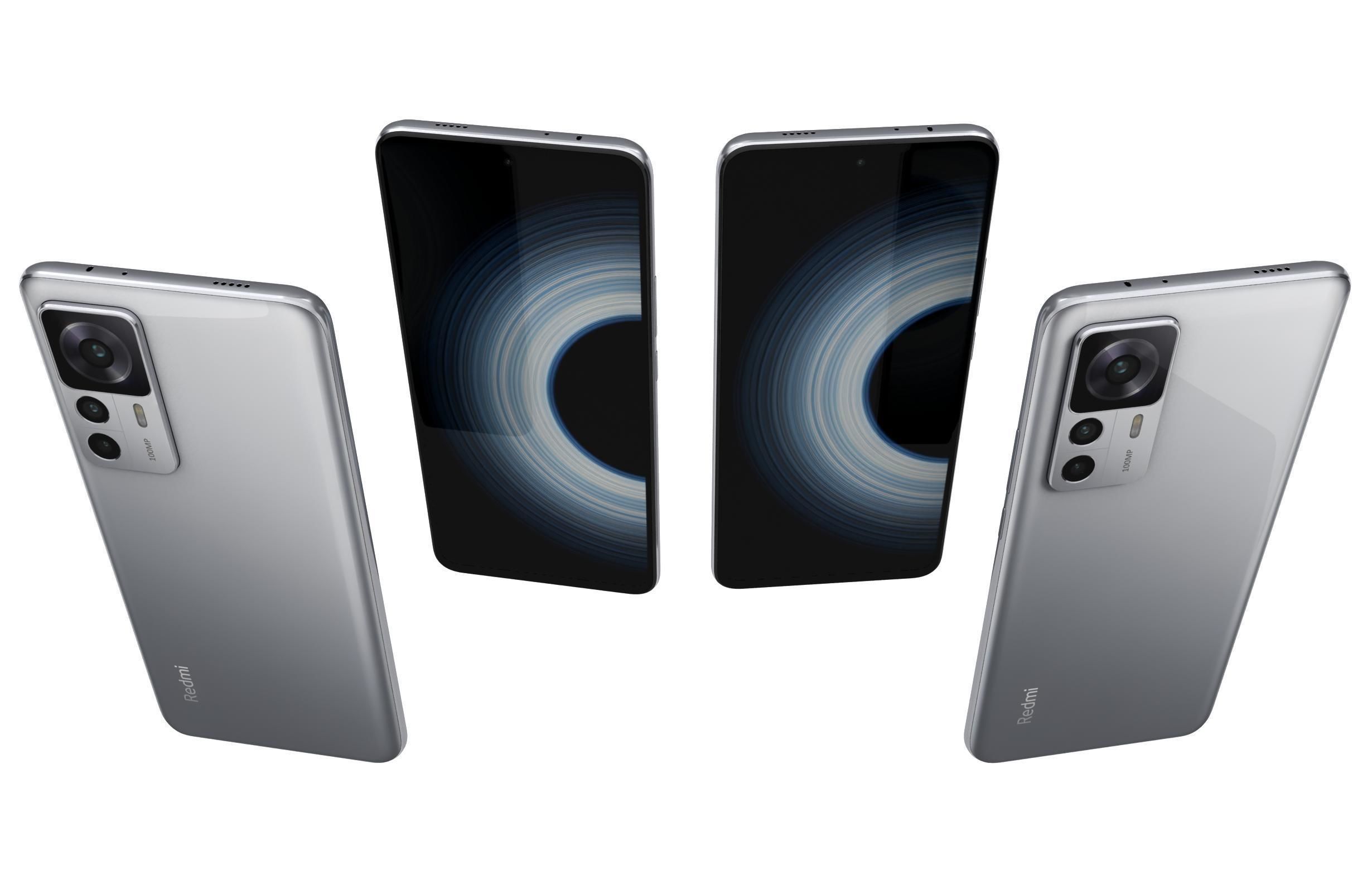 Xiaomi Redmi K50 Ultra White 3D model_4