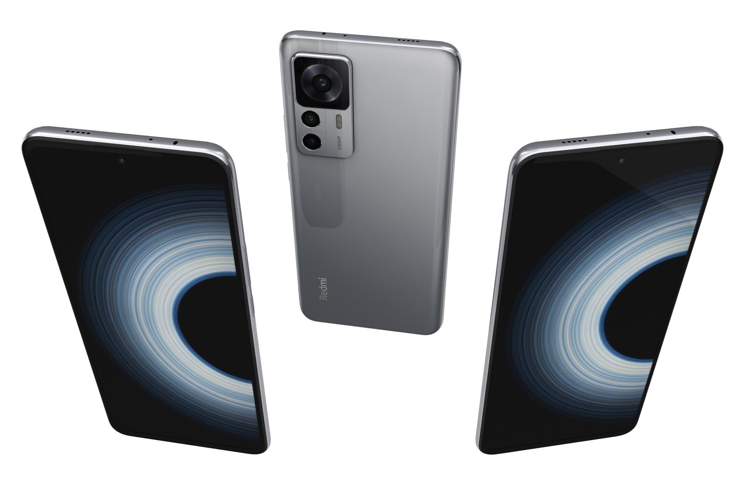 Xiaomi Redmi K50 Ultra White 3D model_1