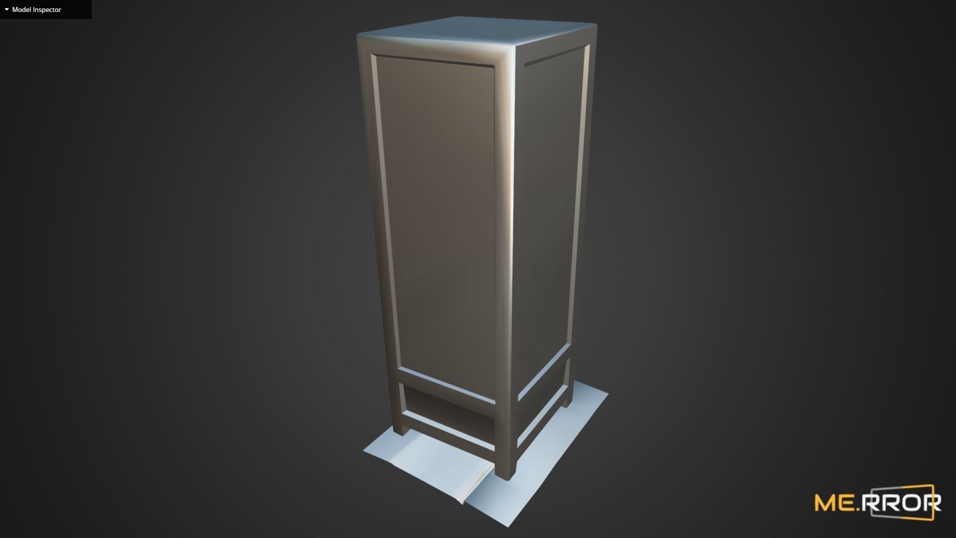 Game Ready Japanese Standing Sign Low-poly 3D model_8