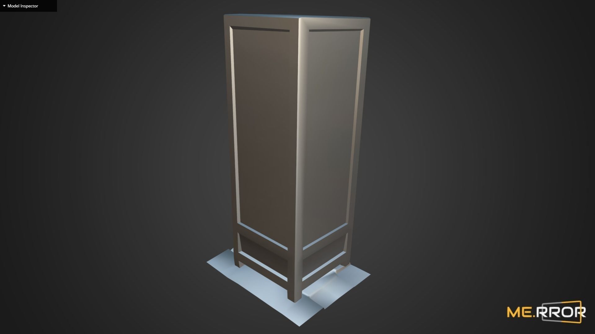 Game Ready Japanese Standing Sign Low-poly 3D model_9