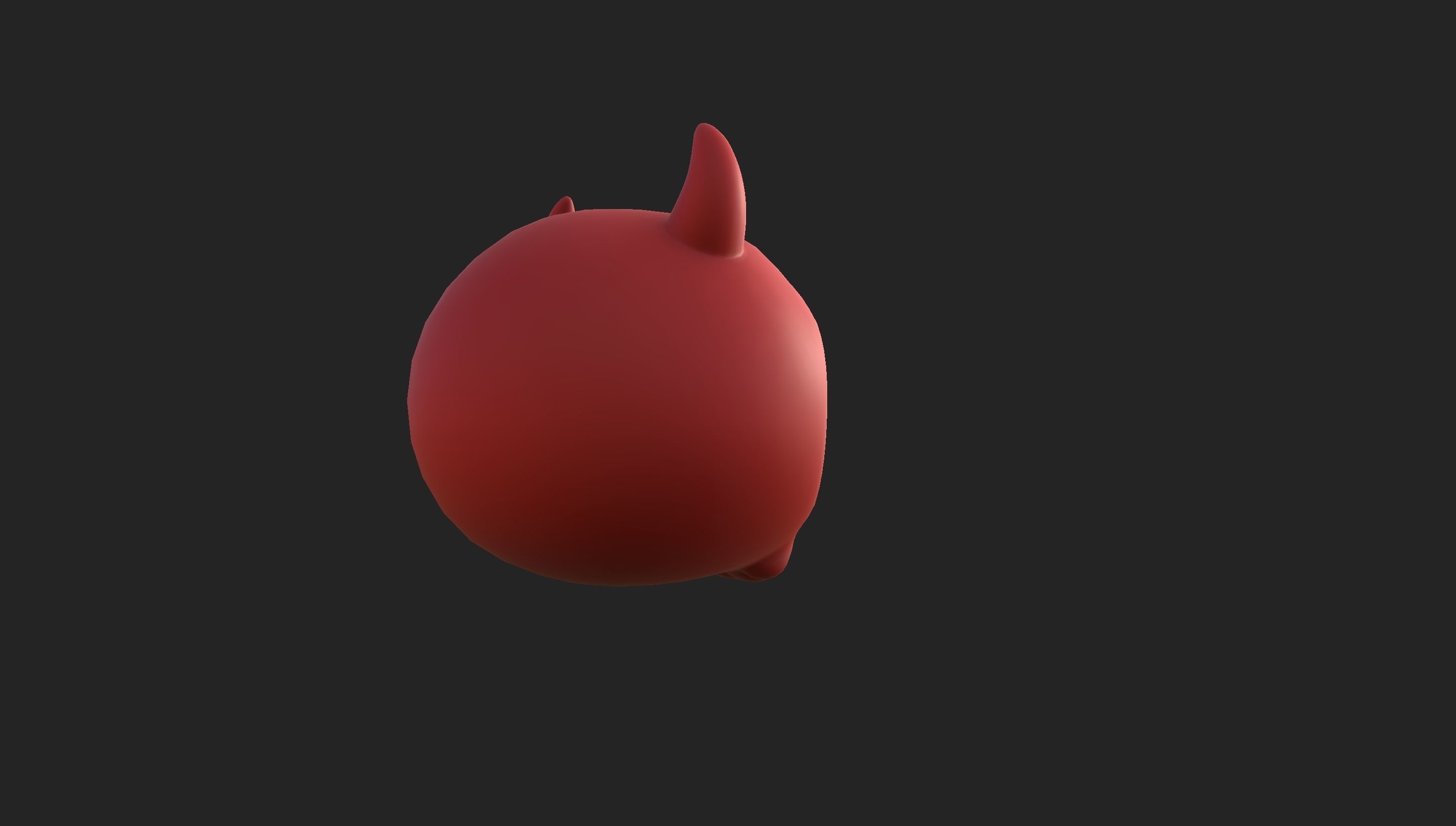 Cartoon Devil Skull 3D model_20