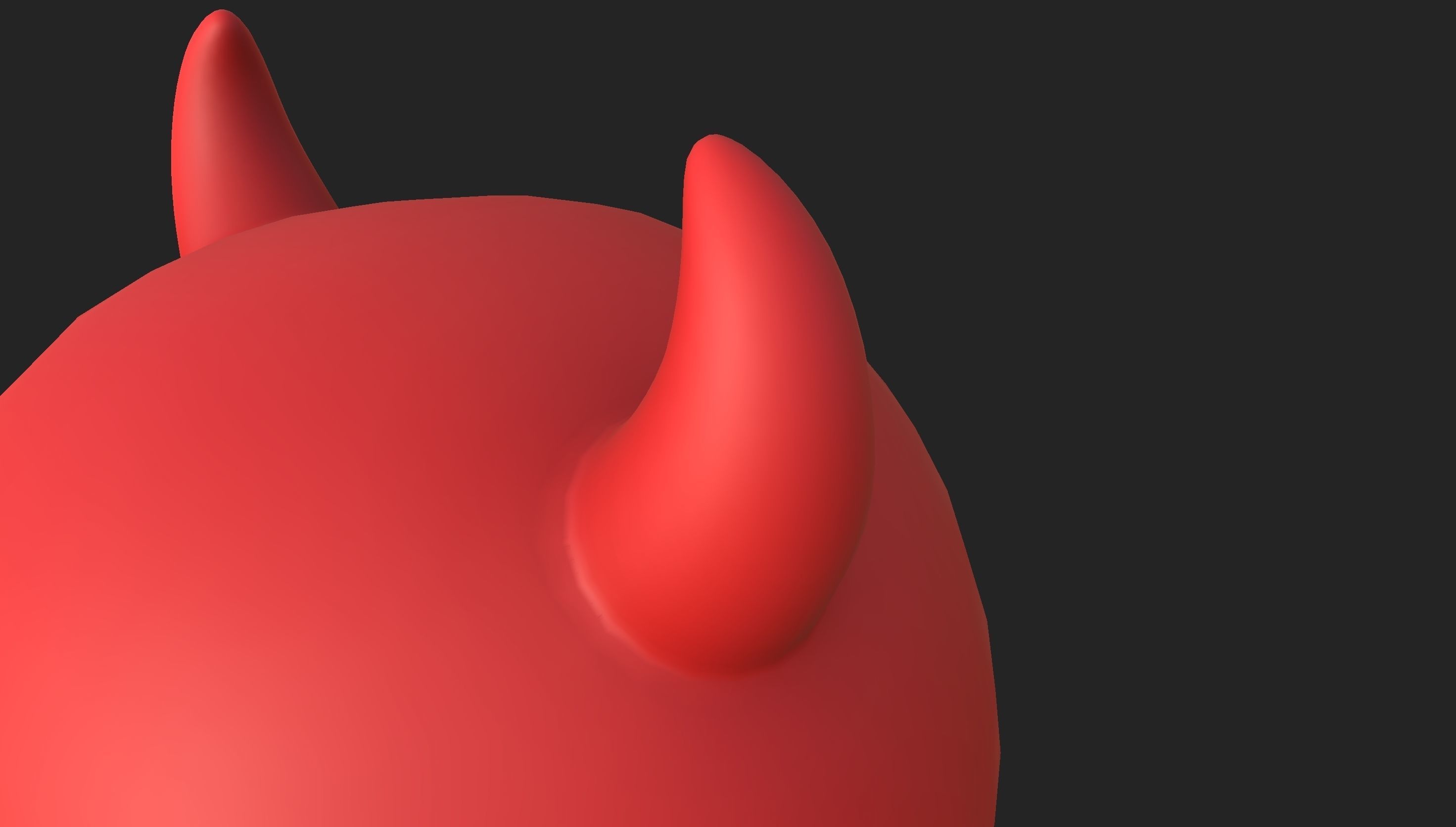 Cartoon Devil Skull 3D model_14