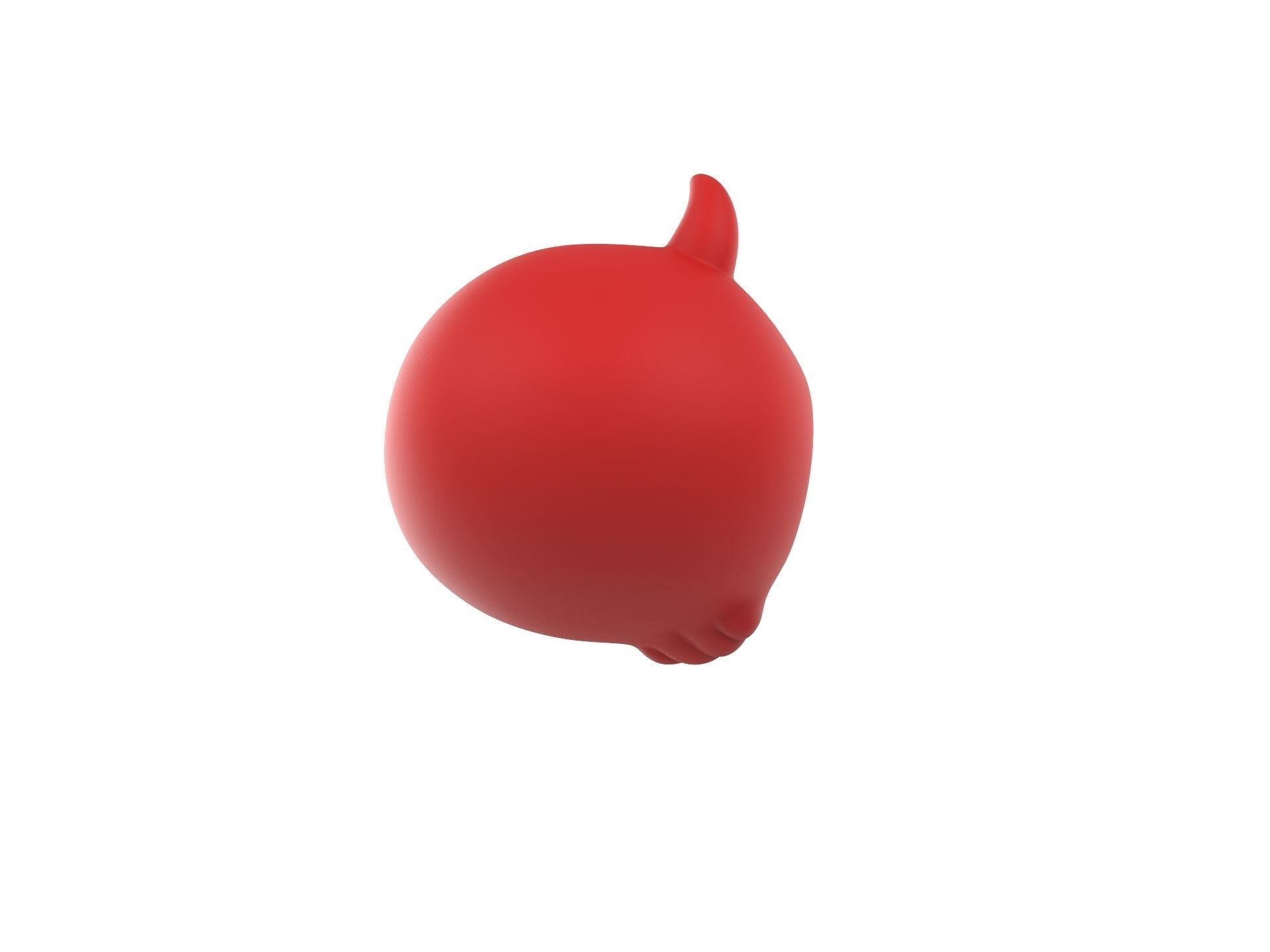 Cartoon Devil Skull 3D model_4