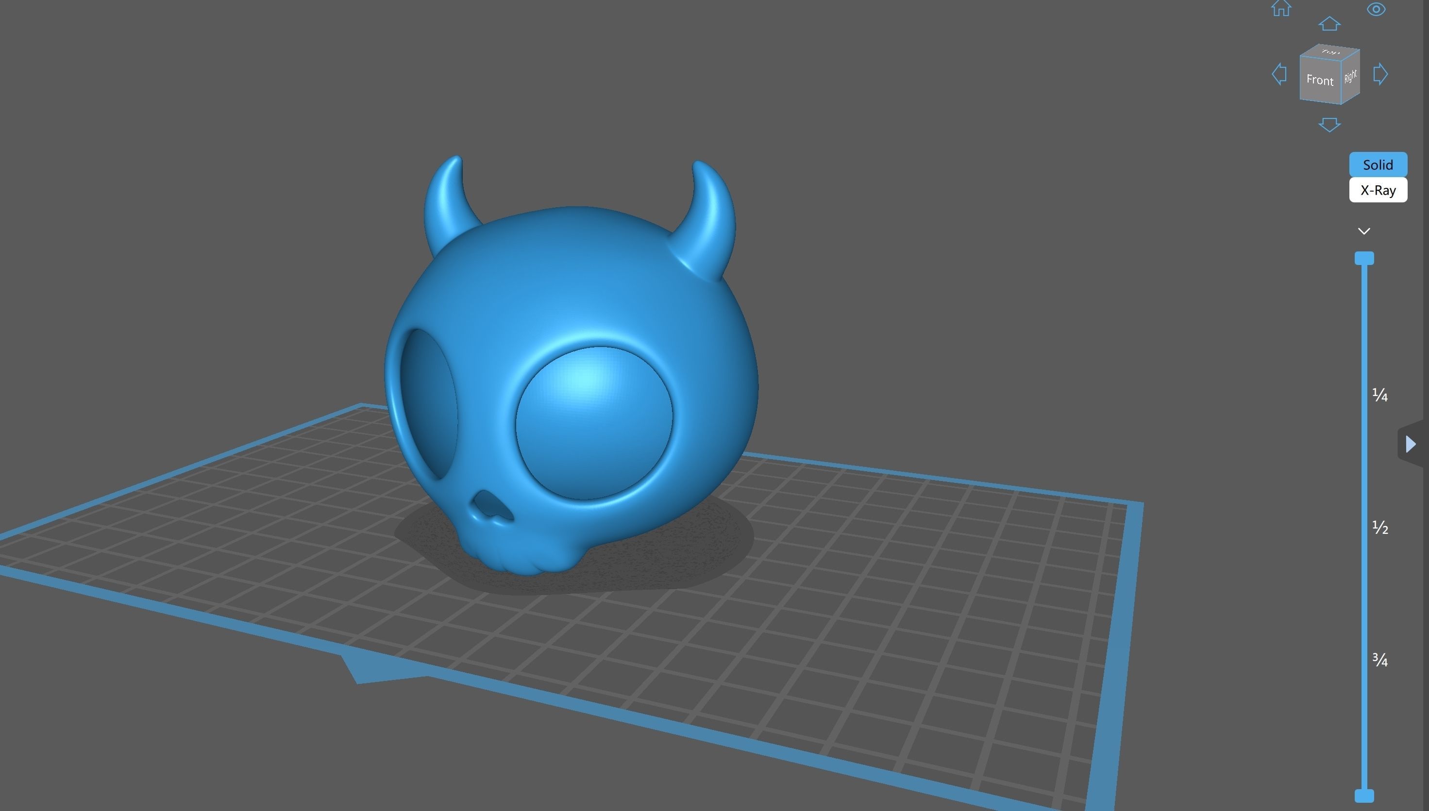 Cartoon Devil Skull 3D model_25