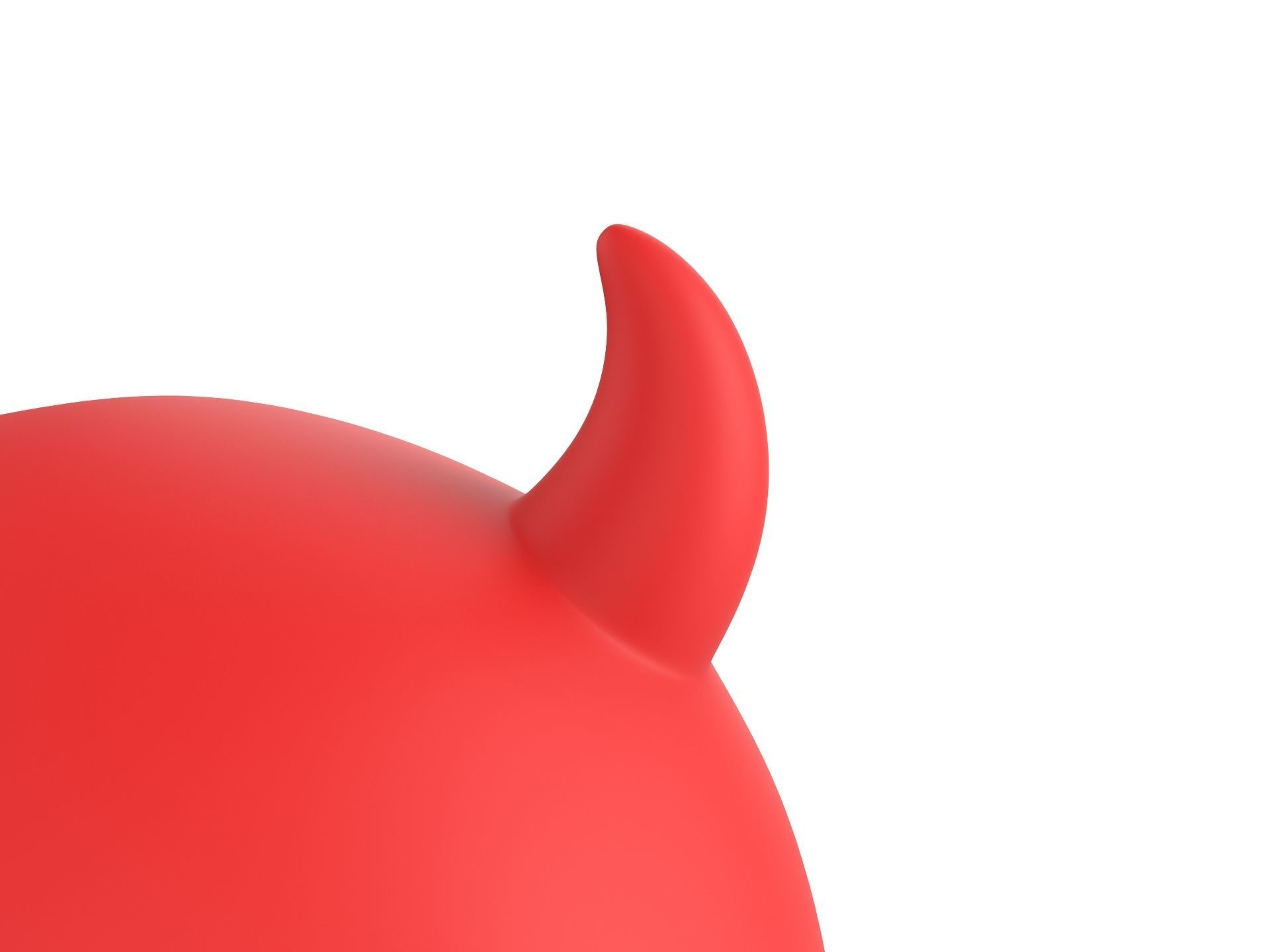 Cartoon Devil Skull 3D model_9