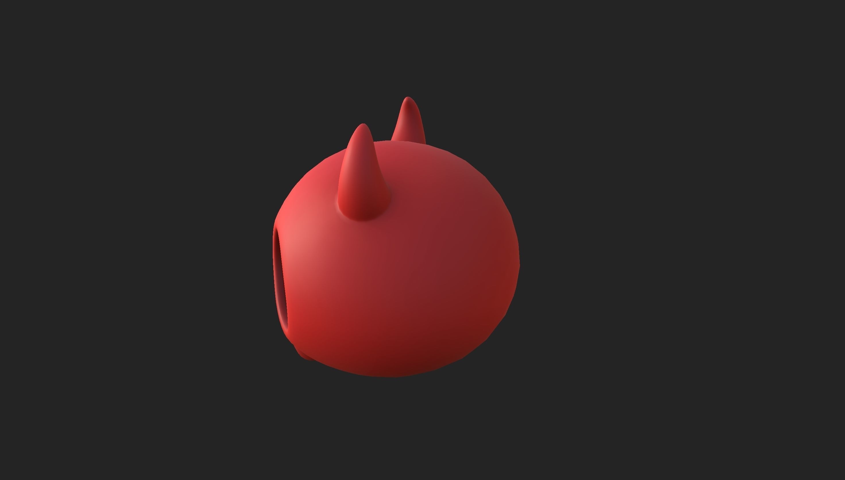 Cartoon Devil Skull 3D model_11