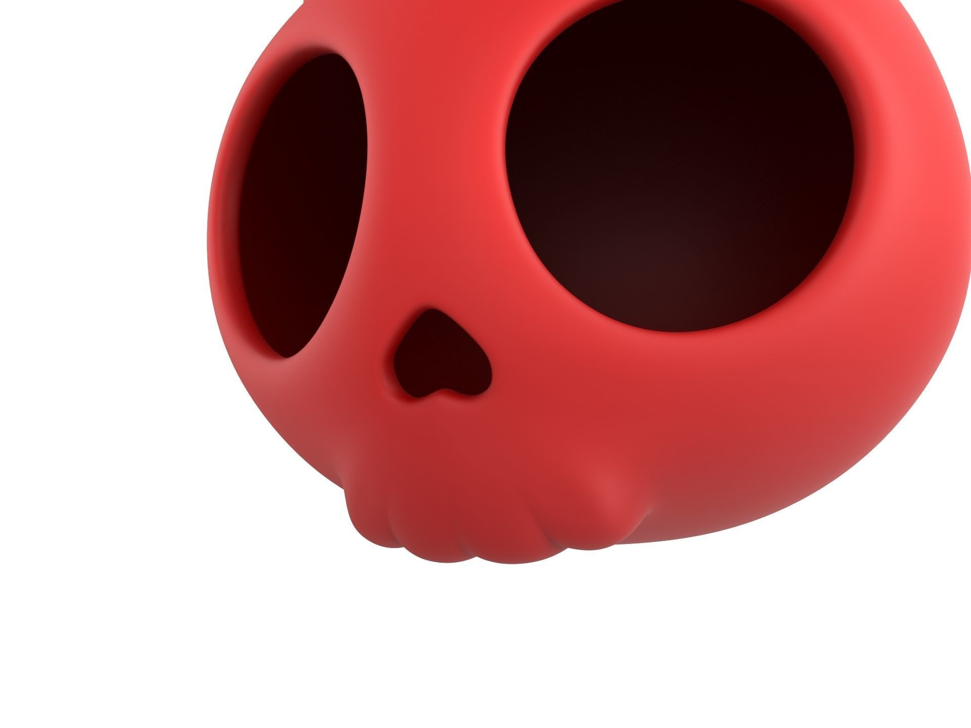 Cartoon Devil Skull 3D model_8