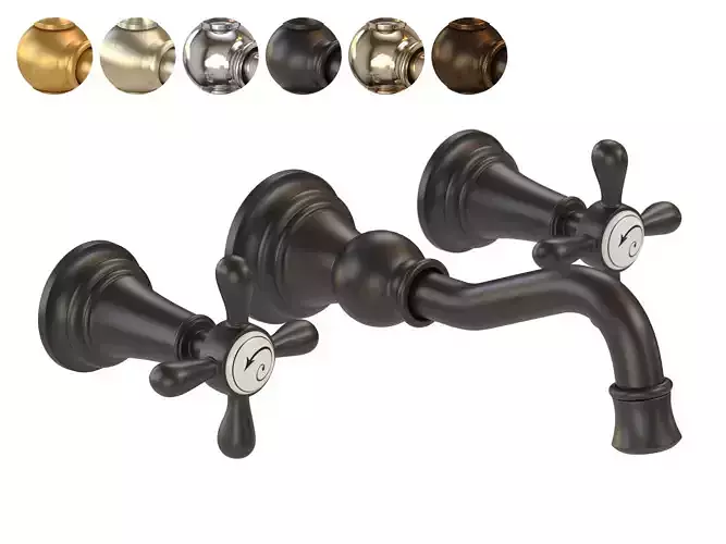 Moen Weymouth GPM Wall Mounted Widespread Bathroom Faucet